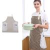 pepplo 1 PCS Cooking Apron Chef Apron,Waterproof and Oil-Proof Cooking Kitchen Apron with Pockets, Suitable for Men and Women, Coral Velvet Towel Stitched (Coffee) view 1