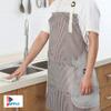 pepplo 1 PCS Cooking Apron Chef Apron,Waterproof and Oil-Proof Cooking Kitchen Apron with Pockets, Suitable for Men and Women, Coral Velvet Towel Stitched (Coffee) view 4