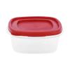 Cutting EDGE Nesterware Food Storage Container Set of 5 for Pulses, Sugar, Tea, Cereals, Travelling, Spices, Office, Lunch Box 1000ml x 1, 250ml x 2, 125ml x 2 (Red) view 3