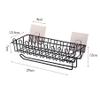 Zinley Self Adhesive Wall Hanging Shelves for Bathroom and Kitchen with Towel and Tissue Rack Stand, Wall Spice Rack Stand Stainless Steel Shower Caddy for Bathroom Storage Organizer view 4