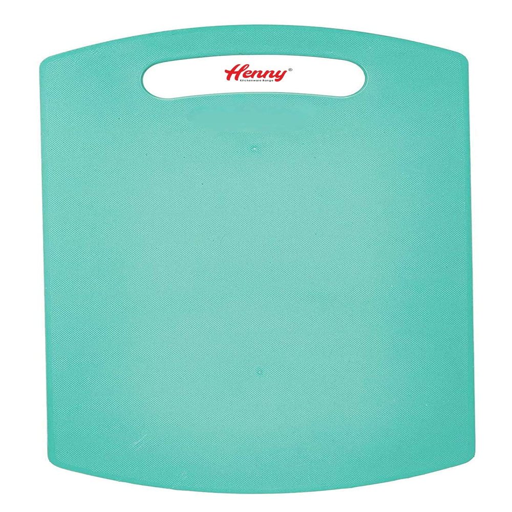Henny Vegetable and Fruits Plastic Chopping/Cutting Board (9 X 13 Inches) (Blue)