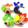 VRINDAVAN LADDU GOPAL TRADERS Traders Krishna Ji Cotton Turban Royal Handmade Pagdi/Mukut -Set of 4 (Number 5 Number 6) view 1