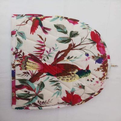 Malan Bai Mandala Tea Cozy Cover White Hand Block Winter Tea Cozy Cotton Tea Kettle Warmer Pot Cover Hot Coffee Cover Handamde Kitchen Dcor Brand: Malan Bai (White)