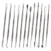 zhart Stainless Steel Wax Carving Tools Double Ended Spatulas/Carvers (9oz, Silver) - Set of 12 view 2