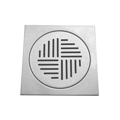 Viking SS430 Drain Cover-Grate with Stainless Steel 430 Length 200mm (8) & Width 200mm (8) Brushed, Suitable for Bathroom, Swimming Pool, Efficient Water Drainage