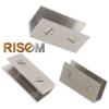 RiseOm Rectangular-Shape Glass Clip Clamp Bracket/U Bracket of Brass Pack of 4 (10mm U) view 4