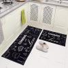 AAZEEM Kitchen Floor Mat & Runner with Anti Skid Backing, Set of 2 (40 x 120 & 40 x 60 cm) view 1