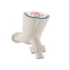 Nixnine Mak PTMT Washing Machine Bib Cock Tap with ABS Flange and Water Saving Adapter 1/2 Inch Thread/for Bathroom washbasin (Ivory) Pack of 4 view 1