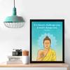 Chaka Chaundh - Suitable buddha quotes wall frames - Buddha frame with quotes for home & office - inspirational Motivational Gautam buddha quotes with frame - (14 X 11 Inches) view 2
