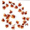 Urvi Creations Artificial Maple Leaf Garland for Decoration (Golden Brown)- Set of 2 view 1