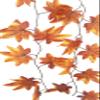 Urvi Creations Artificial Maple Leaf Garland for Decoration (Golden Brown)- Set of 2 view 2
