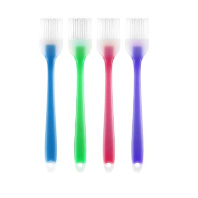 Baskety Silicone Basting Brush Set for Oil Butter Sauce & Baking | Heat Resistant Food Grade Pastry Brushes for Cooking BBQ Grilling Random Color (Pack of 4)