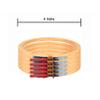 Elegant Casa Wooden Embroidery Hoop Ring Frame Set of 4inch X 6 Pcs for Cross Stitch Craft, Sewing Tool, Adjustable Handy Sewing Circle for Needle Art & Design Size 4 Inch, Total 6pcs view 2
