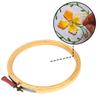 Elegant Casa Wooden Embroidery Hoop Ring Frame Set of 4inch X 6 Pcs for Cross Stitch Craft, Sewing Tool, Adjustable Handy Sewing Circle for Needle Art & Design Size 4 Inch, Total 6pcs view 3