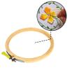 Elegant Casa Wooden Embroidery Hoop Ring Frame for DIY Embroidery Cross Stitch Craft, Sewing Tool, Adjustable Handy Sewing Circle for Needle Art and Design Size 8 Inch, 6pcs Set view 3