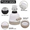 OANGO 360 Rotatable Flexible Kitchen Tap Head Movable Sink Faucet ABS Sprayer Removable Anti-Splash Adjustable Filter Nozzle Swivel Water Saving (White & Beige) view 4