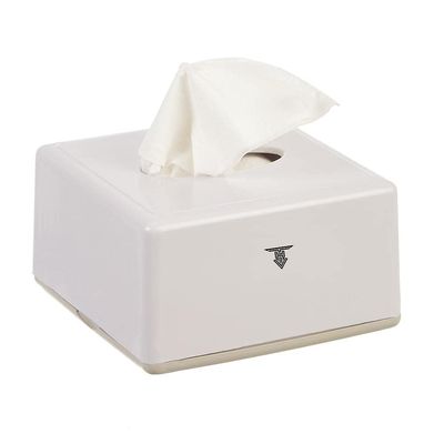 TARGET HYGIENE Pop Up Table Top Tissue Paper Holder Dispenser with Free 2 Tissue Refill 2 Ply Pop Up Soft Facial Tissue Paper Napkin. Size : 4 X 8 cm (White)
