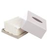 TARGET HYGIENE Pop Up Table Top Tissue Paper Holder Dispenser with Free 2 Tissue Refill 2 Ply Pop Up Soft Facial Tissue Paper Napkin. Size : 4 X 8 cm (White) view 3