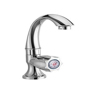 Nixnine Mak ABS Plastic Water Tap Pillar Sink Cock Tap for Kitchen Sink Tap, Bathroom Wash Basins, Hot & Cold Water/ (1/2 Inch ? 15mm) (Chrome) Pack of 2