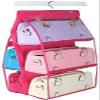 GOLKIPAR 6 Pocket Pouch Hanging Handbag Organizer Clear Purse Bag Collection Storage Holder Wardrobe Closet Space Saving Fabric for Living Room Bedroom Cupboards Bathroom Home Use (multi) view 2