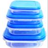 Fresco Square Microwave Safe Container Set, Utility Box. 2000 ml, 1000 ml, 800 ml,400 ml (Pack of 4) (Blue) view 1