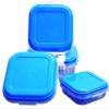 Fresco Square Microwave Safe Container Set, Utility Box. 2000 ml, 1000 ml, 800 ml,400 ml (Pack of 4) (Blue) view 2