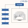 New Ware Square 6 x 6 Inch Stainless Steel Bathroom Jali with Trap, Chrome Finish Floor Drain Grating for Efficient Water Drainage view 4