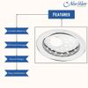 NEW WARE (Pack of 2) Round 4 Inch Stainless Steel Bathroom Jali/Trap with Hole | Chrome Finish Water Drain Grating | Rust-Resistant Floor Drain Cover view 4