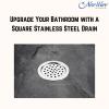 NEW WARE (Pack of 2) 5 Inch Round Lock Stainless Steel Bathroom Jali/Trap | Chrome Finish Water Drain Grating | Rust-Resistant Floor Drain view 3