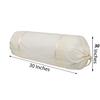 VHC 100% Cotton Lace Bolster Cover 30 * 30 Pack of 2 (Off- White) view 2