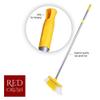 Red Crush Floor Broom/Brush with Long Handle for Home, Kitchen, Bathroom (Multicolour, Standard Size) (3) view 2