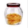 Hogdseirrs Classic Round Glass Jar (1200ml) with Rust Proof Snap Lid for Kitchen Storage, Pickles, Sauces, Jams view 1