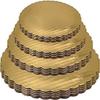 Bakefy 4 Size Combo Cake Base 7,8,9,10 Inch 2 Piece Each Cake Base Cake Board Round Cardboard 8 Pieces Cardboard Round Cake Circle Base (Golden) view 1