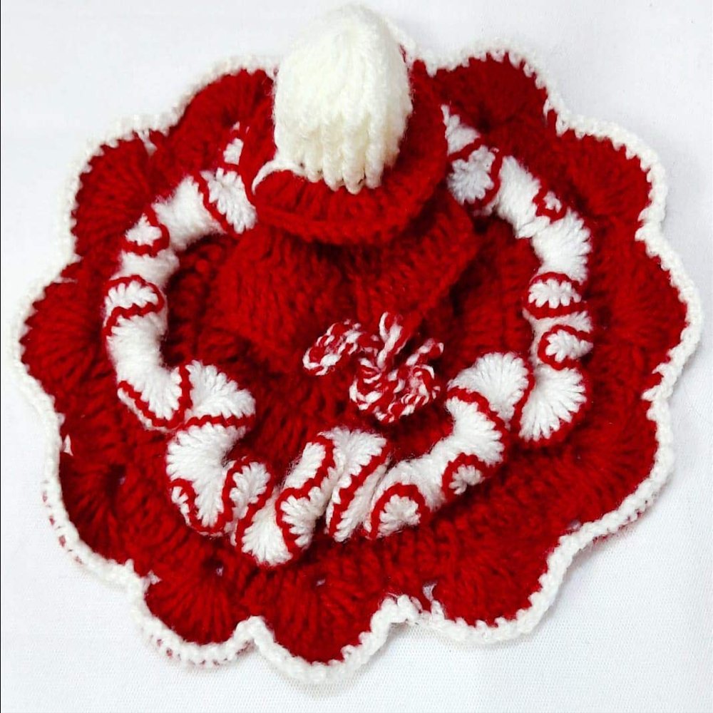 VRINDAVAN LADDU GOPAL TRADERS LADDU Gopal Winter Dress Size 5 NO (10 by 10 INCH) BROUN Colour