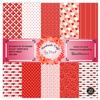 Dheett Scrapbooking Paperpack 12 Inches 20 Decorative Craft Scrapbook Paper Designer Sheets 300 GSM Matte Finish Perfect for Making Greeting Cards Envelops Explosion Boxes and Albums - Heartilicious view 1