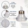 ELEVEN RINGS Stainless Steel Oil Dispenser/Pourer , Silver (350 ML) view 4