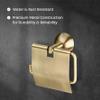 USF Toilet Tissue Roll Holder for Bathroom, 304 Stainless Steel Bathroom Accessory, Wall Mounted Paper Holder, Modern Utility Design, Antique Finish, 25 Years Warranty - Torin view 2