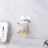 nunki trend ABS Plastic Bathroom Shelves and Racks Double Layer Soap Box Suction Rack Hanging Tray (Multi Colour, Medium) view 3