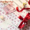aakar Pack Of 5, Gift Wrapping Paper Sheet For Birthday,Hoot Hoot Owls - White,Pink view 2