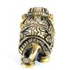 Vyomika Decor Brass Maharaja Elephant Showpiece| Handmade Brass Murti Handicrafts|Unique for Gift and Home and Office Decoration and Temple Worship|Size 1.8 Inche view 2