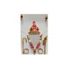 Trendy Treasures Laddu Gopal Brass Idol, Assan, Dress, Shringar Set (MUKUT+BANSURI+CHADI+KUNDAL+KADE),with Glue Assorted view 4