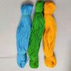 Macrame Cord Combo (Crochet Malai Dori Nylon Yarn) [Length  50 Meter (appx), Width - 3MM] (Green + Yellow + Blue) view 1