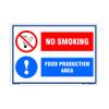 buysafetyposters.com - Food Production Area Poster In English Eco Vinyl Sticker (A2, 24 inch X 18 inch, Multicolor) view 1