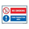 buysafetyposters.com - Food Production Area Poster In English Eco Vinyl Sticker (A2, 24 inch X 18 inch, Multicolor) view 2