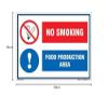 buysafetyposters.com - Food Production Area Poster In English Eco Vinyl Sticker (A2, 24 inch X 18 inch, Multicolor) view 4