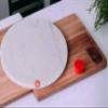 Saudeep India Makrana Marble Chakla | Anti Skid Round Rolling Pin Board Roti Maker | White Marble Polpat Chapati Roller Board(10 Inch, Belan Not Included) view 1