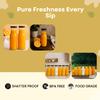 MACHAK 200 ml Glass Bottles for Milk, Juice with Rust Proof & Airtight Black Cap (2 Pieces) view 3