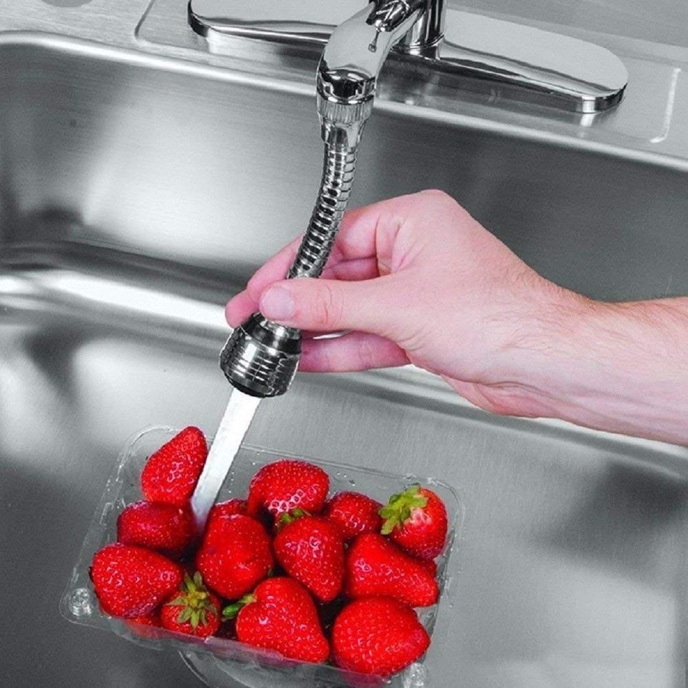 OANGO Turbo Flex 360 Flexible 6 Faucet Sprayer Extension Jet Stream/Water Saving Faucet, Flexible Turbo Flex 360 Sink Faucet Sprayer Jet