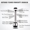 OANGO Turbo Flex 360 Flexible 6 Faucet Sprayer Extension Jet Stream/Water Saving Faucet, Flexible Turbo Flex 360 Sink Faucet Sprayer Jet view 4