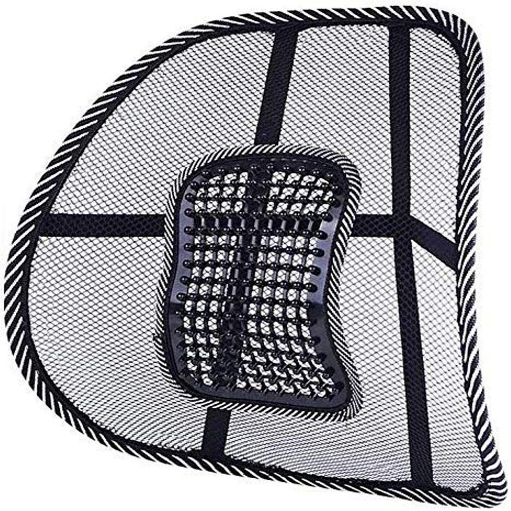 HEET Universal Car Seat Back Massage Chair Pillow Waist Support Lumbar Fan Pad Car Seat Cushion Home Office